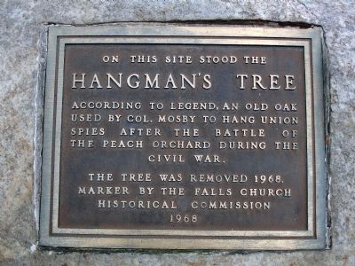 Hangman's Tree Marker image. Click for full size.