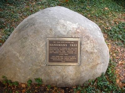 Hangman's Tree Marker image. Click for full size.