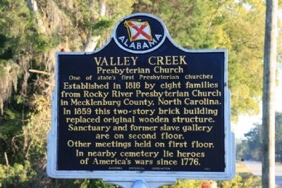 Valley Creek Presbyterian Church Marker image. Click for full size.