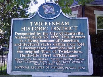 Twickenham Historic District Marker. Click for full size. Twickenham Historic District Marker image. Click for full size.