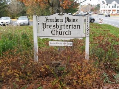 Historic Freedom Plains Church Sign image. Click for full size.