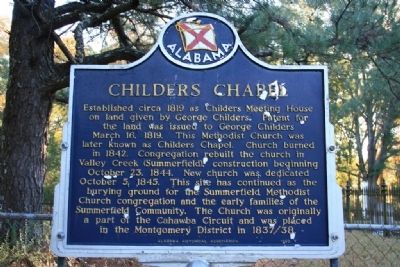 Childers Chapel Marker image. Click for full size.