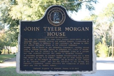 John Tyler Morgan House Marker image. Click for full size.