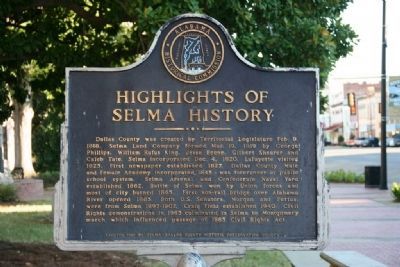 Highlights of Selma History image. Click for full size.