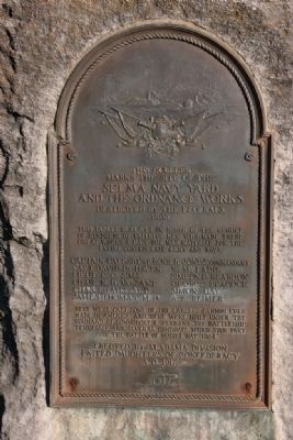 Selma Navy Yard and Ordnance Works Marker image. Click for full size.