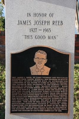 In Honor of James Joseph Reeb Marker image. Click for full size.