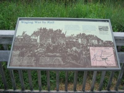 Waging War by Rail Marker. Click for full size. Waging War by Rail Marker image. Click for full size.
