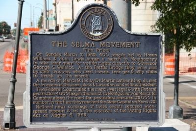 The Selma Movement Marker (The Prize) image. Click for full size.