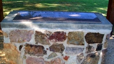 Battle of Baxter Springs Marker. Click for full size. Battle of Baxter Springs Marker image. Click for full size.