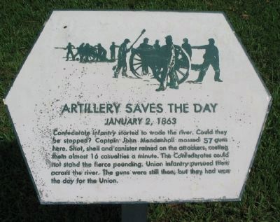 Artillery Saves the Day Marker. Click for full size. Artillery Saves the Day Marker image. Click for full size.
