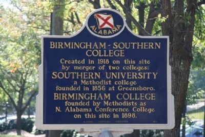 Birmingham - Southern College Marker image. Click for full size.