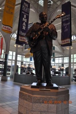 BB King inside Welcome Center near marker image. Click for full size.