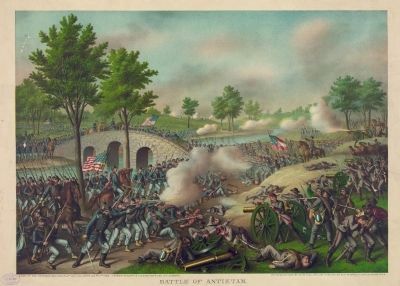 Battle of Antietam--Army of the Potomac: Gen. Geo. B. McClellan, comm., Sept. 17' 1862 image. Click for full size.