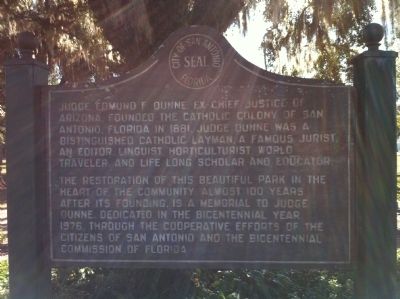 City of San Antonio, Florida Marker image. Click for full size.