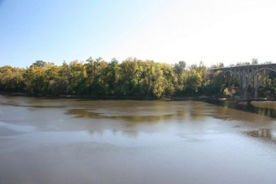 Looking Across The Alabama River From The North Approach Of The Former Bridge. image. Click for full size.