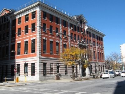 In Affectionate Memory Marker and the Dutchess County Courthouse. Click for full size. In Affectionate Memory Marker and the Dutchess County Courthouse image. Click for full size.