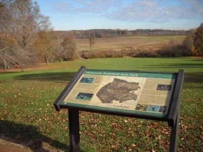 Marker on the Monmouth Battlefield image. Click for full size.