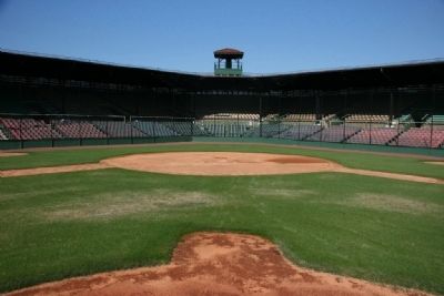 The View From The Pitcher's Mound at Rickwood Field image. Click for full size.