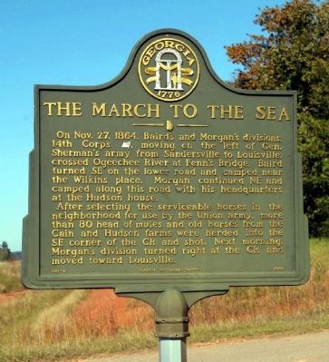 The March to the Sea Marker. Click for full size. The March to the Sea Marker image. Click for full size.