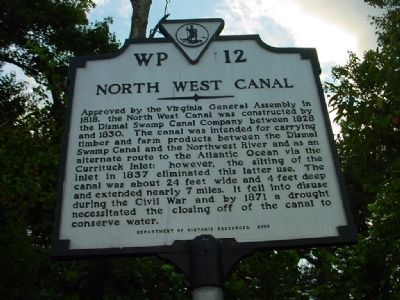 North West Canal Marker. Click for full size. North West Canal Marker image. Click for full size.