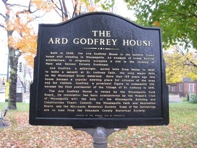 The Ard Godfrey House Marker image. Click for full size.