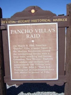 Pancho Villas Raid Marker image. Click for full size.