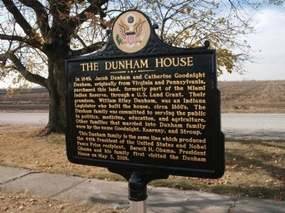 Obverse View - - The Dunham House Marker image. Click for full size.