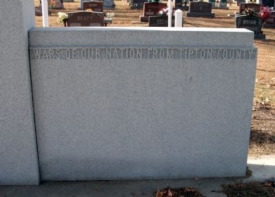 Right Section - - Tipton County (Indiana) Veterans Memorial Marker image. Click for full size.