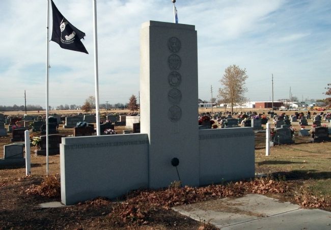 Other View - - Tipton County (Indiana) Veterans Memorial Marker image. Click for full size.