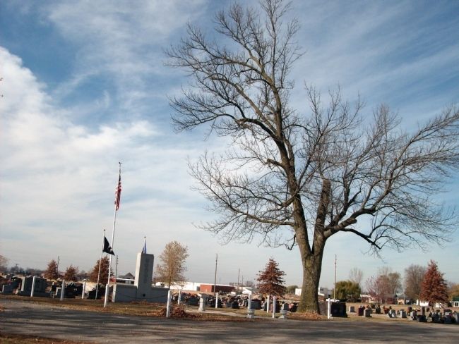 Long Wide View - - Tipton County (Indiana) Veterans Memorial Marker image. Click for full size.