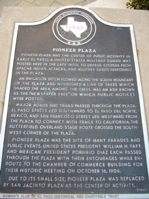 Pioneer Plaza Marker image. Click for full size.