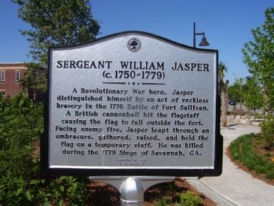 Sergeant William Jasper Marker image. Click for full size.