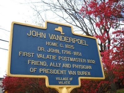 John Vanderpoel Home Marker image. Click for full size.