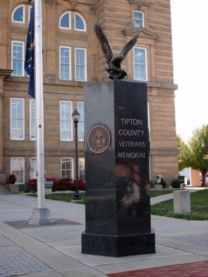 Full View - - Tipton County (Indiana) Veterans Memorial Marker image. Click for full size.