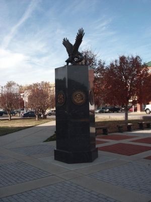 Left View - - Tipton County (Indiana) Veterans Memorial Marker image. Click for full size.