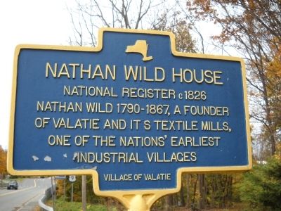 Nathan Wild House Marker. Click for full size. Nathan Wild House Marker image. Click for full size.