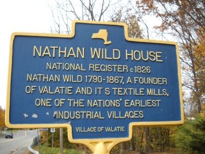 Nathan Wild House Marker image. Click for full size.