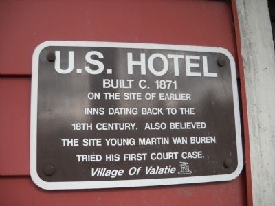 U.S. Hotel Marker image. Click for full size.