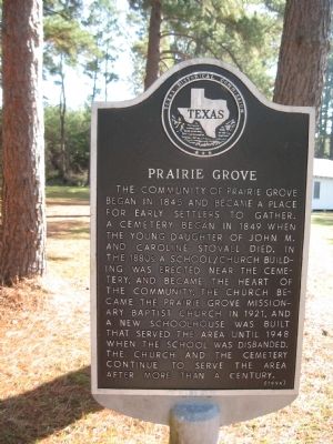 Prairie Grove Marker image. Click for full size.