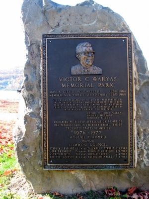 Victor C. Waryas Memorial Park Marker image. Click for full size.