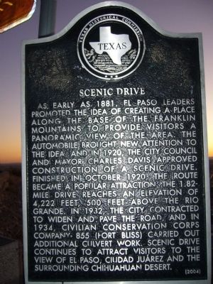 Scenic Drive Marker. Click for full size. Scenic Drive Marker image. Click for full size.