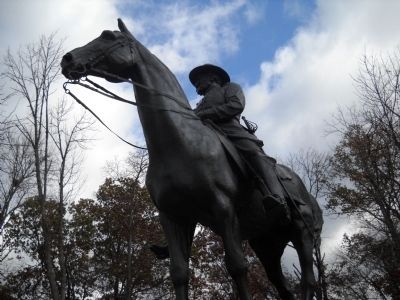 Closeup of Maj. Gen. John Sedgwick Statue image. Click for full size.
