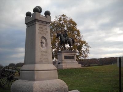 Hall's 2nd Maine Battery Marker. Click for full size. Hall's 2nd Maine Battery Marker image. Click for full size.