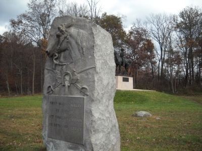 First Massachusetts Cavalry Marker image. Click for full size.
