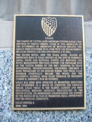 LULAC Marker image. Click for full size.