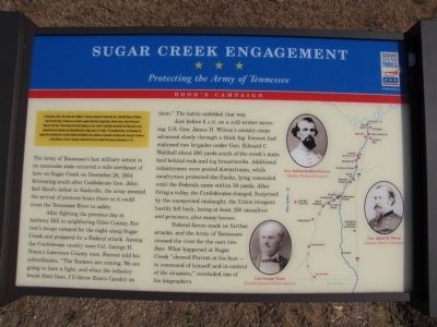 Sugar Creek Engagement Marker. Click for full size. Sugar Creek Engagement Marker image. Click for full size.