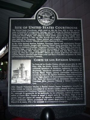 Site of United States Courthouse Marker image. Click for full size.