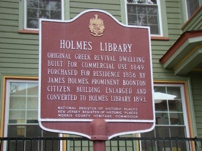 Holmes Library Marker image. Click for full size.
