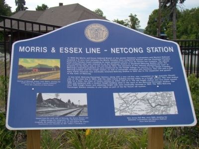 Morris & Essex Line – Netcong Station Marker image. Click for full size.