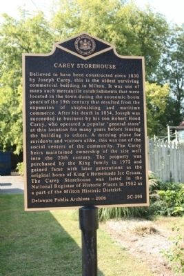 Carey Storehouse Marker image. Click for full size.